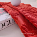 Tissu de rideau en velours en polyester en tricoté